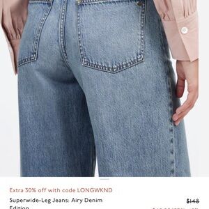 Madewell Flare Wide-Leg Light Blue Jeans